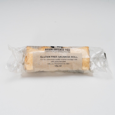 BYRON PIES GLUTEN FREE SAUSAGE ROLL 140g (PRICE REDUCTION)