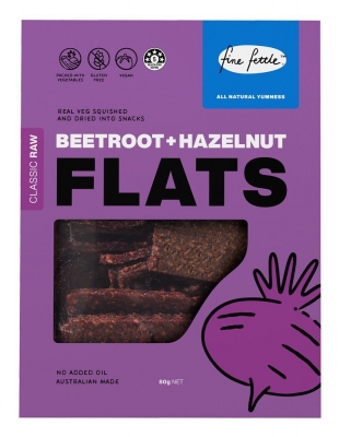 FINE FETTLE FLATS CLASSIC RAW - BEETROOT & HAZELNUT 80g
