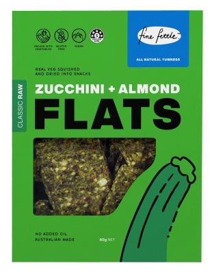 FINE FETTLE FLATS CLASSIC RAW - ZUCCHINI & ALMOND 80g