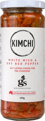 GREEN ST KITCHEN - WHITE MISO & RED PEPPER KIMCHI 430g