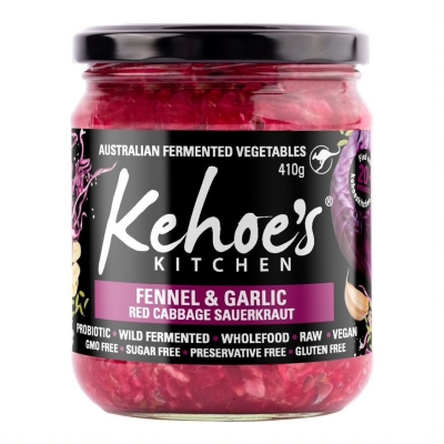 KEHOES NON-ORGANIC FENNEL & GARLIC RED CABBAGE 410g