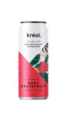 KREOL ANTIOXIDANT SPARKLING CAN - RUBY GRAPEFRUIT 330ml