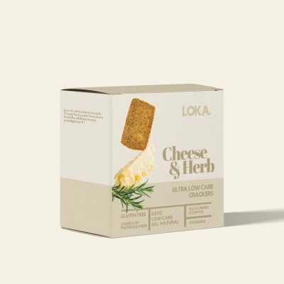 LOKA LOW CARB CHIP CHEESE & HERB 120g