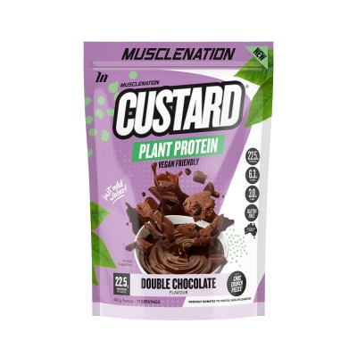 MUSCLE NATION - PLANT PROTEIN CUSTARD POWDER DOUBLE CHOC 440g