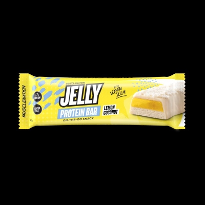 MUSCLE NATION - JELLY PROTEIN BARS LEMON COCONUT 40g