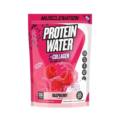 MUSCLE NATION - PROTEIN WATER POWDER RASPBERRY 300g