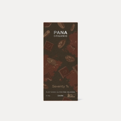 PANA ORGANIC DARK - SEVENTY% 80g (NEW REDUCED PRICE)