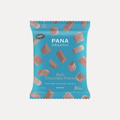 PANA ORGANIC BAKING - MYLK CHOCOLATE PIECES 135g (CLEARANCE 25% DISCOUNT)