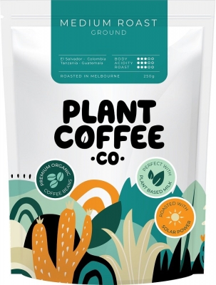 PLANT COFFEE CO - GROUND MEDIUM ROAST 250g
